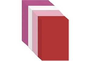 CIEOVO 80 Pieces Valentine's Day Cardstock Thick Paper, Pink White and Red Cardstock Paper Card Stock for Valentine's Day Card Making Arts Crafts Invitations Greeting Gift Tags