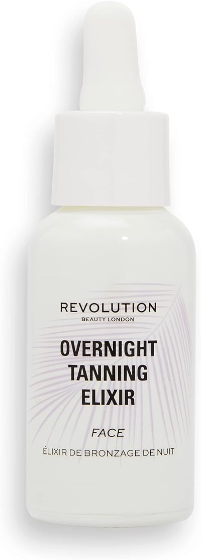 Revolution Makeup Overnight Face Tan Elixir 30ml Gradual Build Lavender