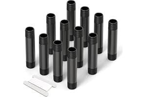 GASHER 12Pcs 1/2 Inch MNPT PVC Male Pipe Thread Sprinkler Head Pipe Riser Extension for Lawn Irrigation System, Length 3 Inch