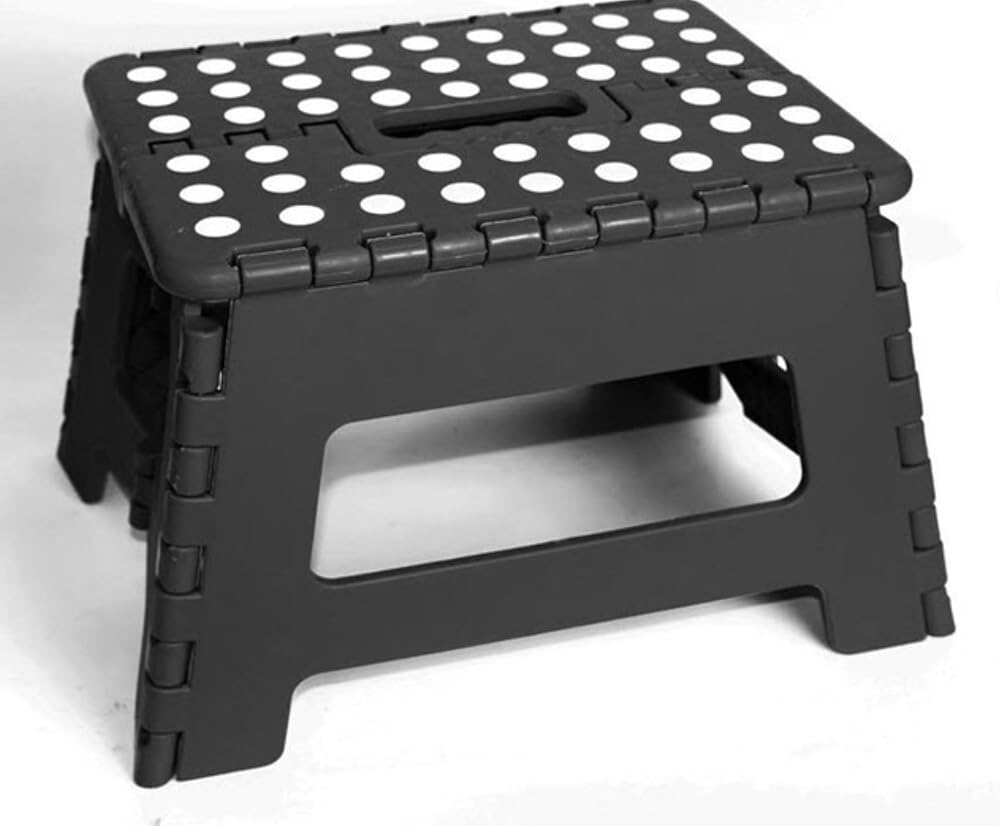 BozexPro 9 Inch Folding Step Stool Non-Slip Portable 250lb Capacity Kitchen