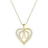 IEFSHINY Initial Letter Necklaces 