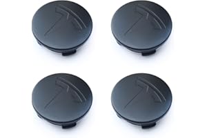 Tesheer Wheel Center Hub Cap Kit with Tesla Emble Brand Center Caps for Model 3 Model Y with 20 Lug Nut Covers (4PCS) (Matte Black)