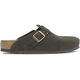 Birkenstock Boston Clog Soft Footbed - Suede (Unisex) Mocha Suede EU 44 (US Men's 11-11.5) Regular