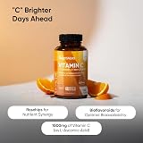 WeightWorld Vitamin C Tablets 1000mg 180 Count Vegan Rosehips & Bioflavonoids view 2
