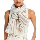 Vince Women's Cotton Variegated Stripe Scarf