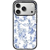 CASETiFY Impact iPhone 17 Pro Case [Slim/Compatible with Magsafe / 8.2 ft. 4X Military Grade Drop Protection] - Moon Caravan Toile - Clear Black