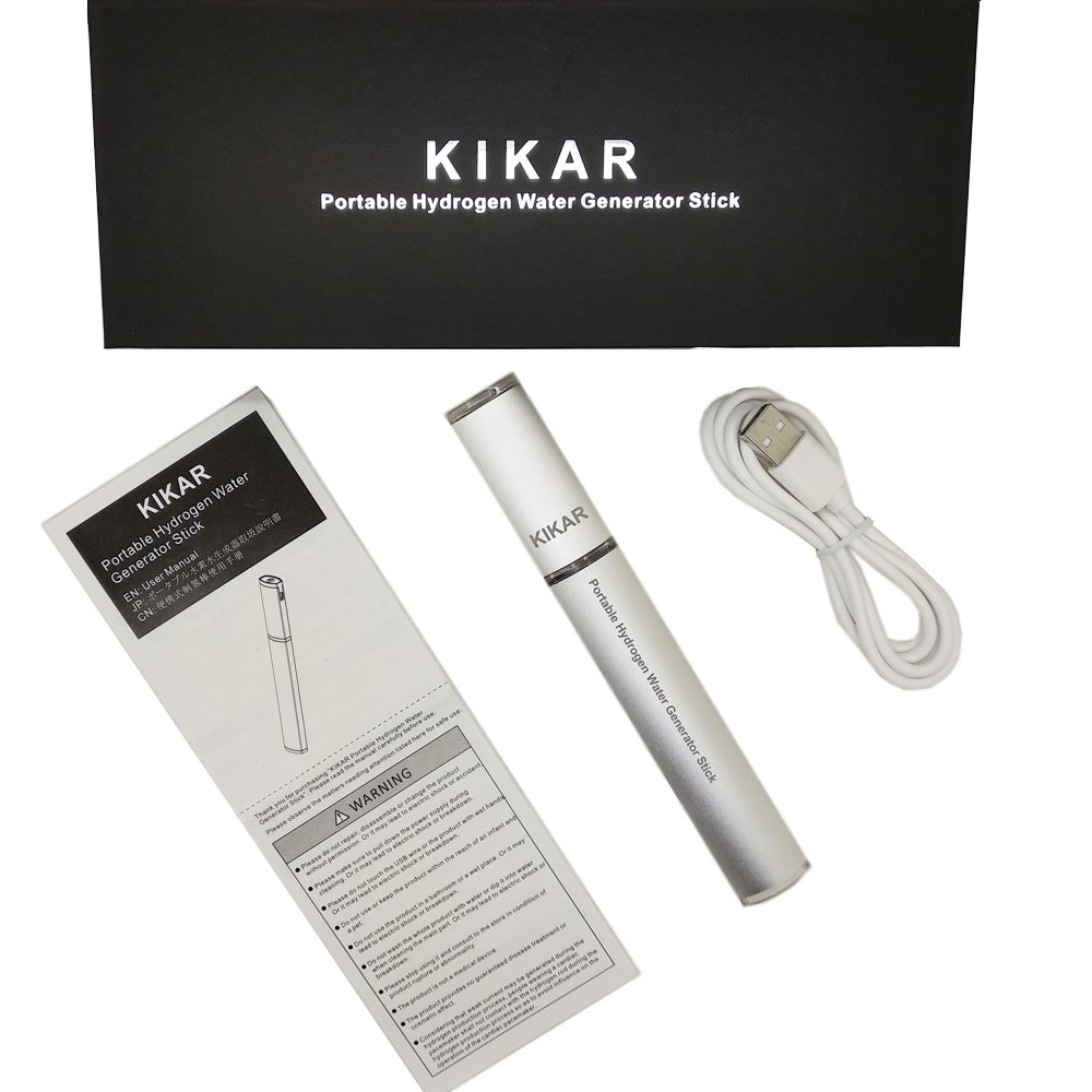 KIKAR H3O Water Stick Portable Hydrogen Generator Wand, generates Hydrogen Ion water in 3 mins