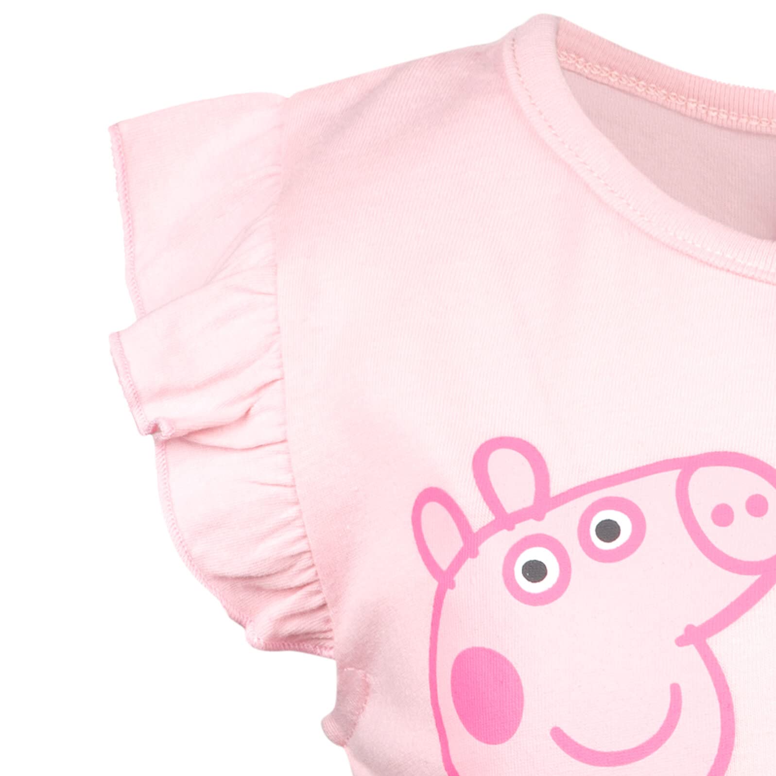 Peppa Pig Girls Short Sleeve Dress Toddler to Little Kid