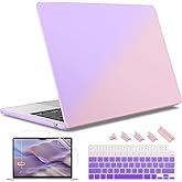 May Chen for M4 MacBook Air 13.6 inch Case 2025 2024 2023 2022 Release A3240 M3 A3113 M2 A2681, Plastic Hard Shell Case for MacBook Air 13.6" with Retina Display Fits Touch ID, Gradient Purple