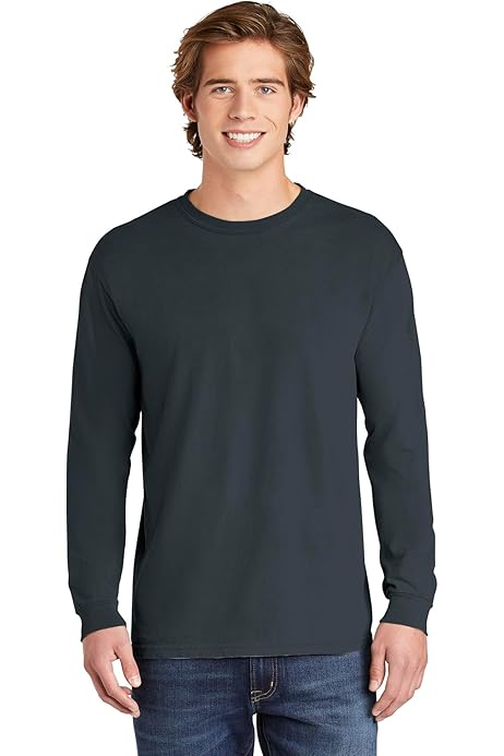 Hanes Mens 6.1 Oz. Long-Sleeve BEEFY-T(5186)-Black-S at Amazon Men's  Clothing store