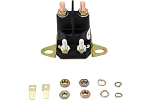 Notonmek MIU12537 12V Starter Solenoid 782-1221-210-22 Compatible with John Deere Tractor S240 X300 X304 X305 X310 X320 X380 X384 X390 X394 FS600V FS651V Compatible with Toro 884-1221-210-02