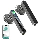 IRONZON Fingerprint Door Lock with Handle Smart