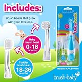 Brush-Baby BabySonic Blue Electric Toothbrush 0-36 Months Soft Bristles view 3