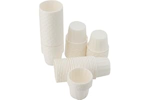 LEXININ 1000 Pack 1oz Paper Souffle Portion Cups, Paper Condiment Cups, Paper Cups for Samples Candies Measuring,White