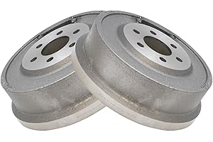 AM AUTOPARTS Rear Brake Drum Pair Set for Dodge Durango Dakota Truck