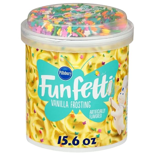 PILLSBURY FUNFETTI FROSTING – GLUTEN-FREE VANILLA FROSTING WITH...