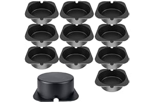 Rlcvecv 10 Pcs Recessed Light Covers for 6-Inch Can Lights – Fire-Resistant, Energy-Saving Insulation Protection for LED & Ha