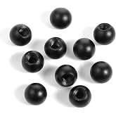 10PCS M4 Lamp Cap Nuts, Black Screw Caps Ball Lamp Decoration Furniture Lighting Screw Caps