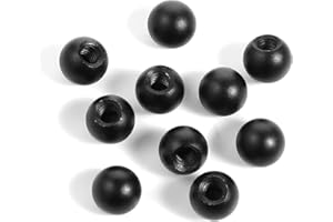 EXIRCY 10PCS M4 Lamp Cap Nuts, Black Screw Caps Ball Lamp Decoration Furniture Lighting Screw Caps