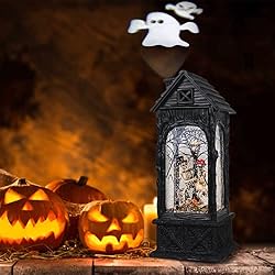 Eldnacele Halloween Ghost Projection Snow Globe