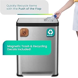Home Zone Living 18.5 Gallon Kitchen Trash