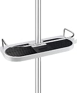 homeasy Shower Shelf No Drilling Bathroom Caddy for 18-25mm Rails view 1