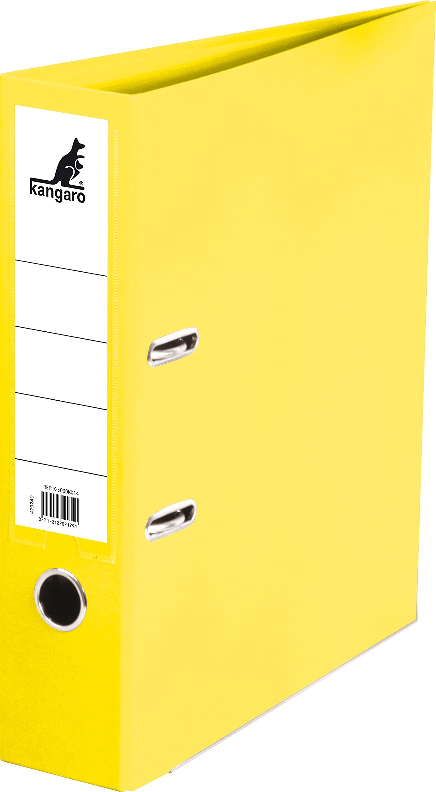Kangaro Yellow A4 2R 75mm PP/PP Plastic Folder — image 1