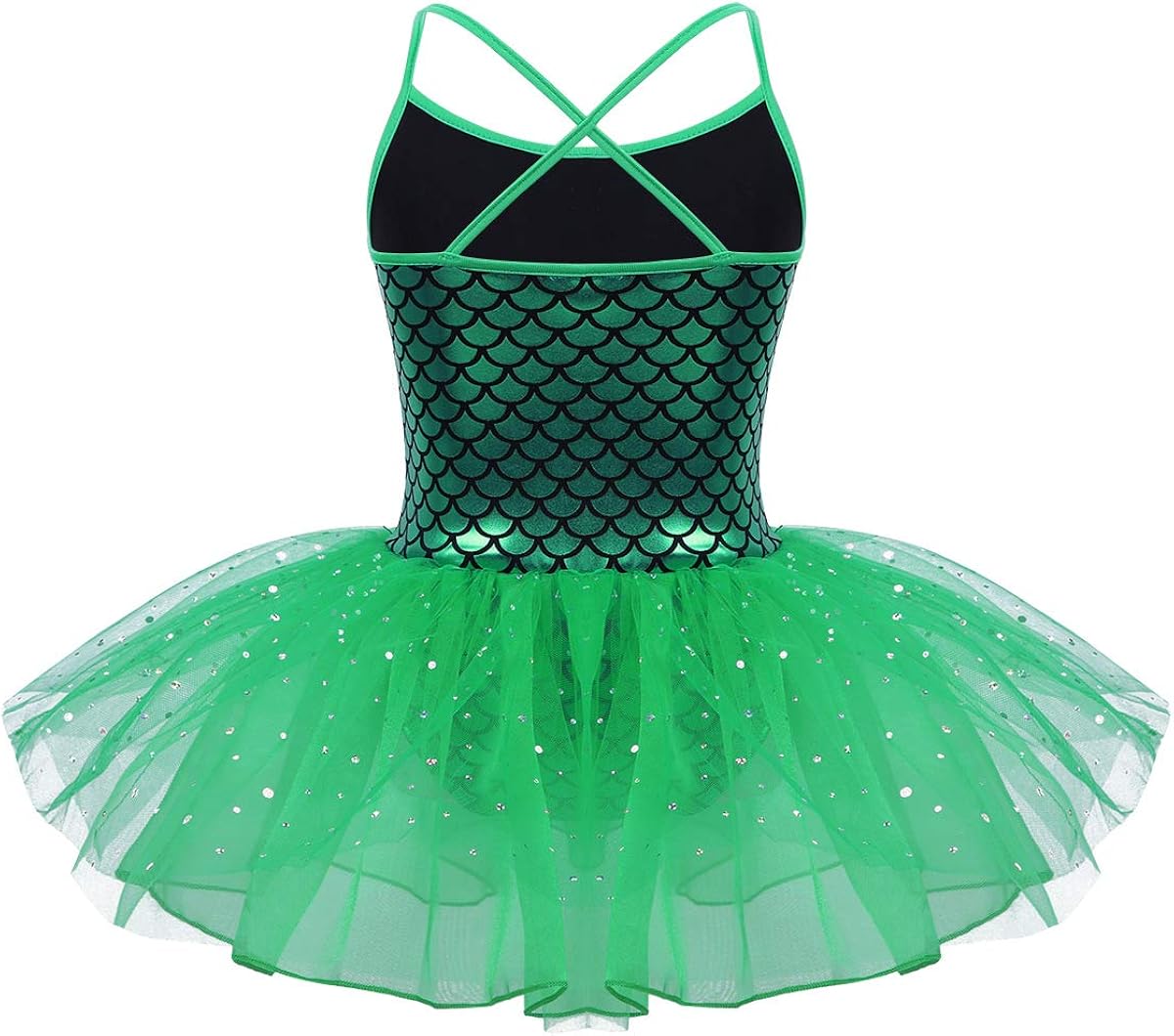 easyforever Kids Girls Basic Shiny Sequin Lyrical Modern Dance Leotard