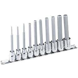 Genius Tools 10PC 3/8" Dr. Metric Hex Bit Socket