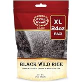 Spicy World Minnesota Grown Black Wild Rice 24oz Bag (1.5LB) | Premium Quality | All Natural, Hearty Grain with Rich Flavor | Perfect for Rice Dishes &amp; Recipes