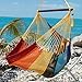 Large Caribbean Hammock Chair - 48 Inch - Polyester - Hanging Chair - Rainbow