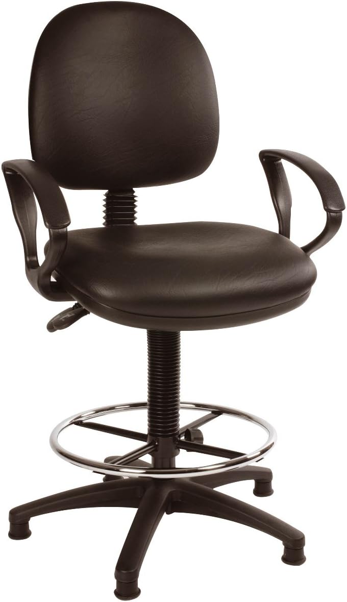 TECHNICIANS HeavyDuty Draughtsmans Chair with Arms (150kg capacity