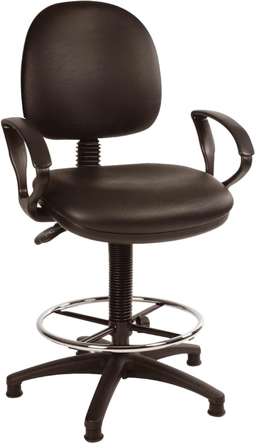 TECHNICIANS HeavyDuty Draughtsmans Chair with Arms (150kg capacity