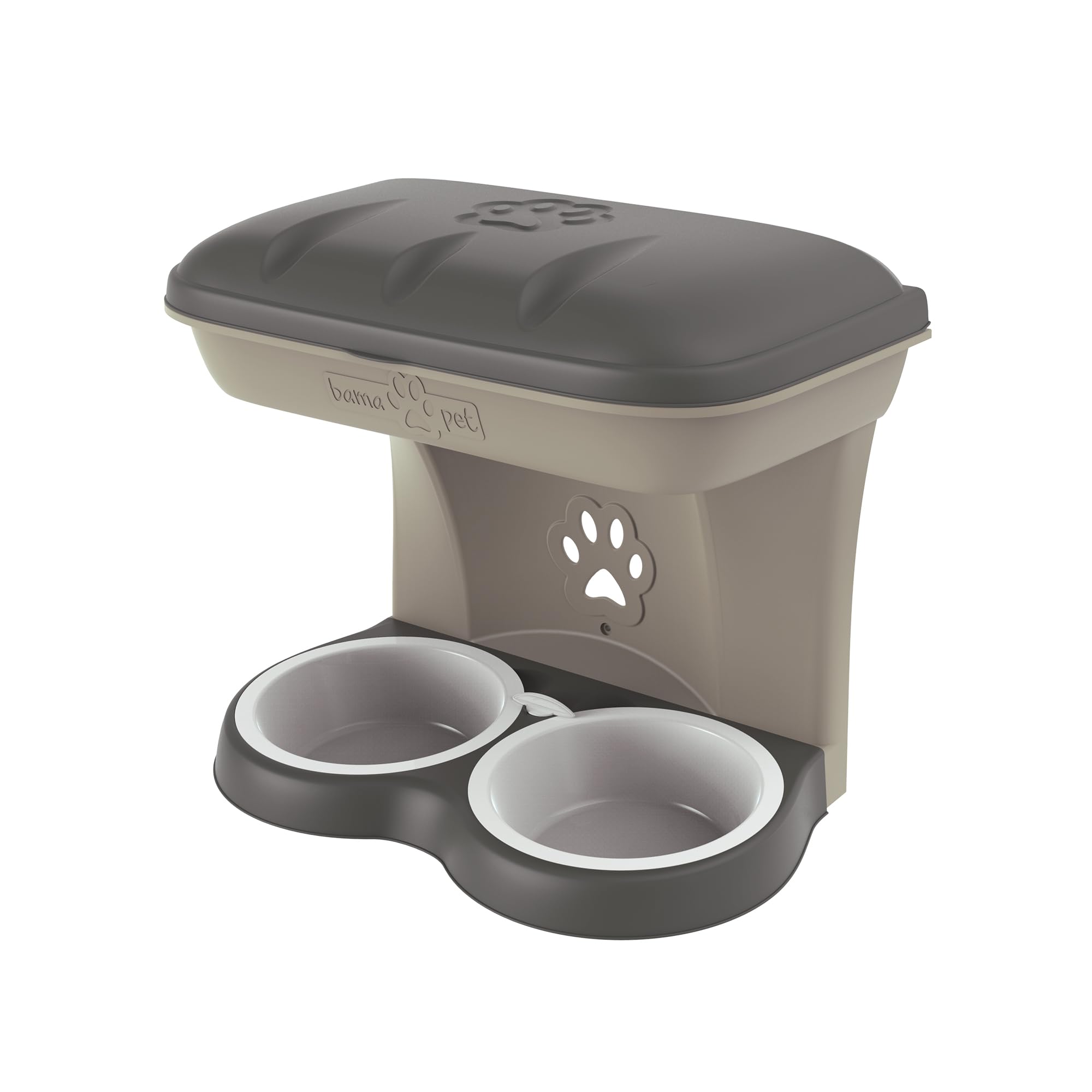 Bama Hanging Animal Food Bowls, Brown