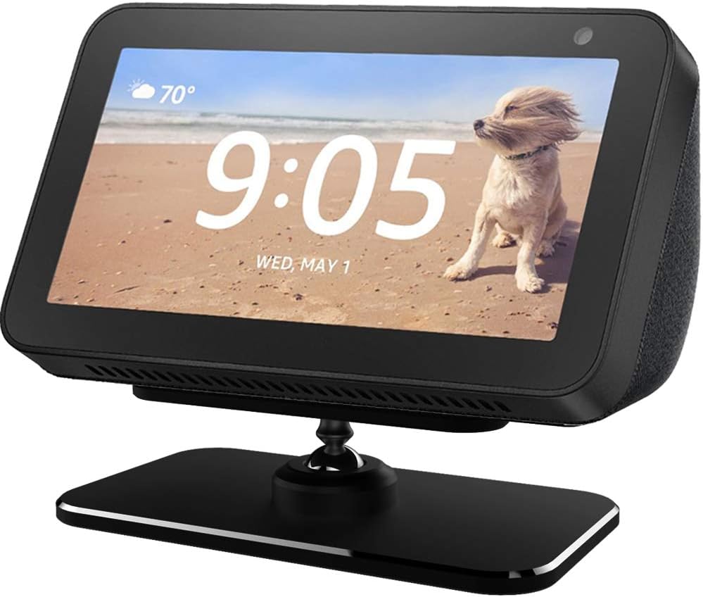 Stand for Echo Show 5, Aluminum 360 Degree Rotatable Amazon.co.uk
