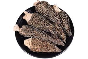 Natural Organic Dried Morel Mushrooms,Dehydrated Gourmet Morchella Conica,Edible Mushrooms for Cooking,Non Genetically Modifi