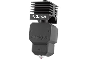 DUROZZLE 0.4mm Ruby Nozzle Hotend for Bambu Lab P2S/H2D/H2S/A1/A1 mini 3D Printer, Hardened & Abrasion Resistant for High Speed Printing, with Silicone Cover Sock