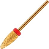 MIRACLE Nail Bits - 3/32" Flame shape Nail Drill Bits for Manicure, Pedicure, Cuticle, and Gel Polishing (Fine)