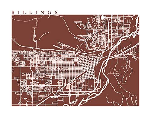 Amazon.com: Billings Map Print : Handmade Products