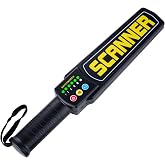 Metal Detector Wand Rechargeable,Detects All Metals for Security Inspection | 6-Level Sensitivity Adjustable,Security Wand,Built-in Battery,Scanning All Metal Product,Equipped with Headphone Jack