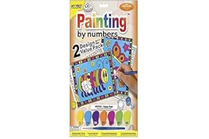 ROYAL & LANGNICKEL Royal Brush My First Paint by Number Kit, 8.75 by 11.375-Inch, Happy Bugs, 2/Pkg