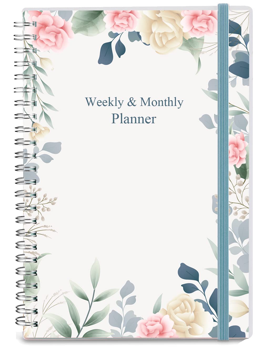 Undated Diary A5 Planner for 2026 or Any Year, Weekly & Monthly Organizer Notebook&Journal to Track Goals, Improve Productivity & Time Management, 15 x 21cm, Perfect to Organize Your Daily Life