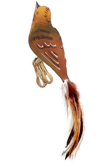 Schneemann mit Vögeln Weihnachtsbaumschmuck aus Glas Hamburger