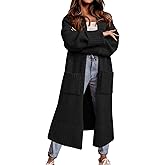 Danedvi Cardigan Sweaters for Women Fall Open Front Knit Cardigans Duster Coat
