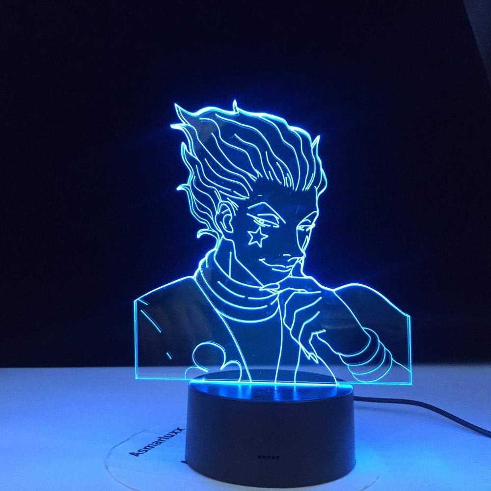 Anime Decor Light 3D Lamp,Kids Night Light Gift Led Touch Sensor Colorful Bedroom Nightlight