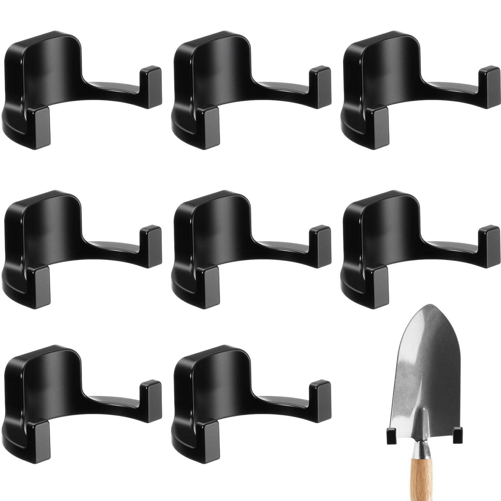 Photo 1 of Qiyaz 8 Pcs Shed Storage Tool Hooks Accessories Compatible with Suncast, Compatible with Craftsman for Hanging Shelves Accessories Part, Storage Sheds Replacement Screws, Brackets and Hooks(U Shaped)