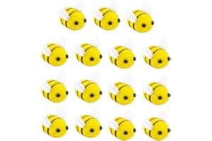 Owevvin 15 Pack Wool Felt Bumble Bee Cute Bee Craft Ball Nursery Perfect for Baby Room Shower Gift Decorations or Costume Accessories