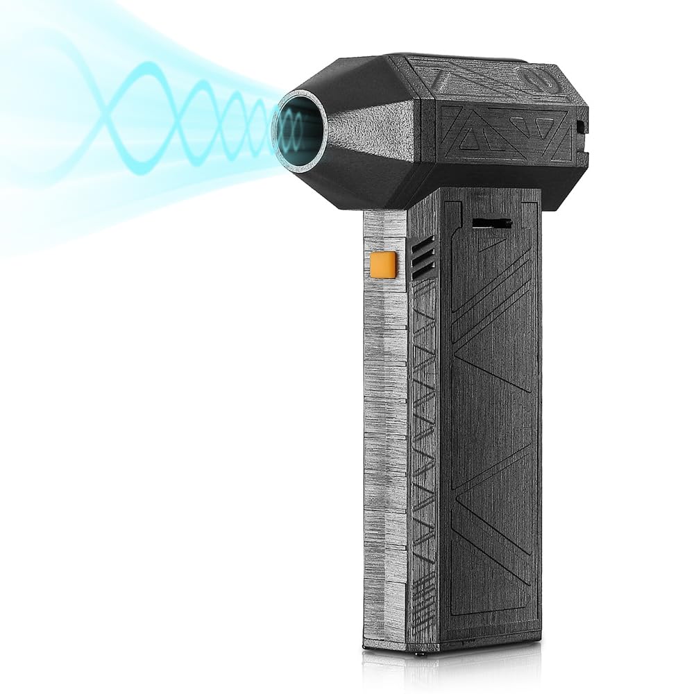 Jet Dry Blower, 130000RPM Cordless Jet Dry Mini Blower Fan, Brushless Motor Handheld Turbo Jet Blower, 3 Adjustable Speed Electric Air Duster for Car, Computer Keyboard, Cleaning