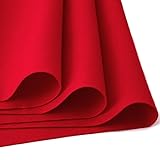 HaoFeiJH Red Felt Fabric 36" X
