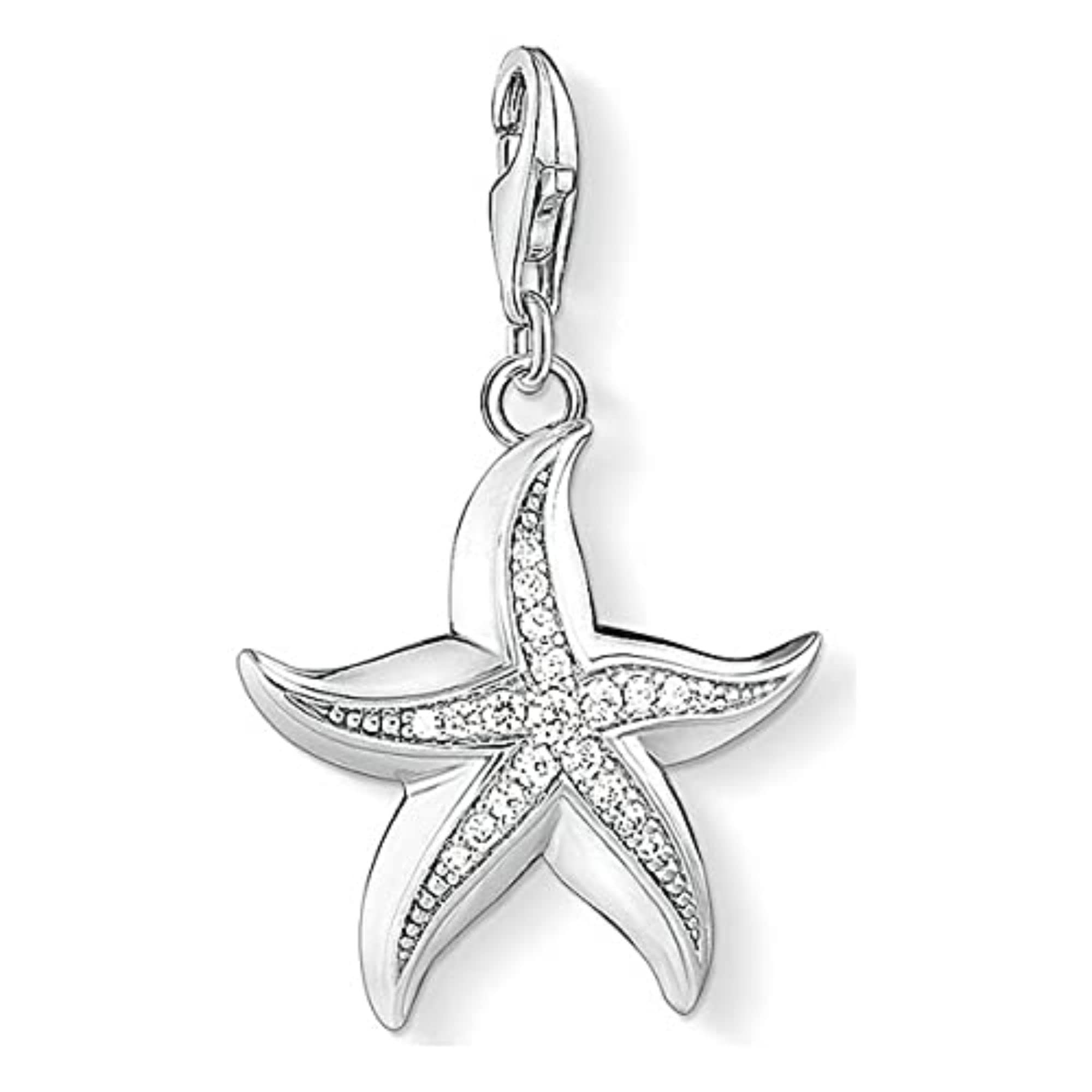 Thomas Sabo Women 925 Sterling Silver Cubic Zirconia Bead Charm 1528-051-14